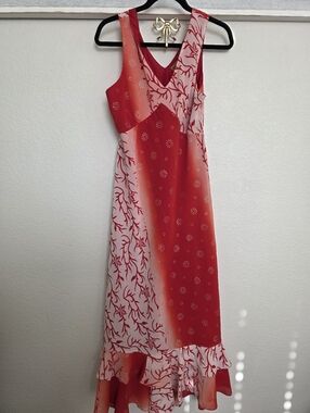 Y2k Style Midnight Velvet Ruffled Tiered Maxi Dress Sz L
